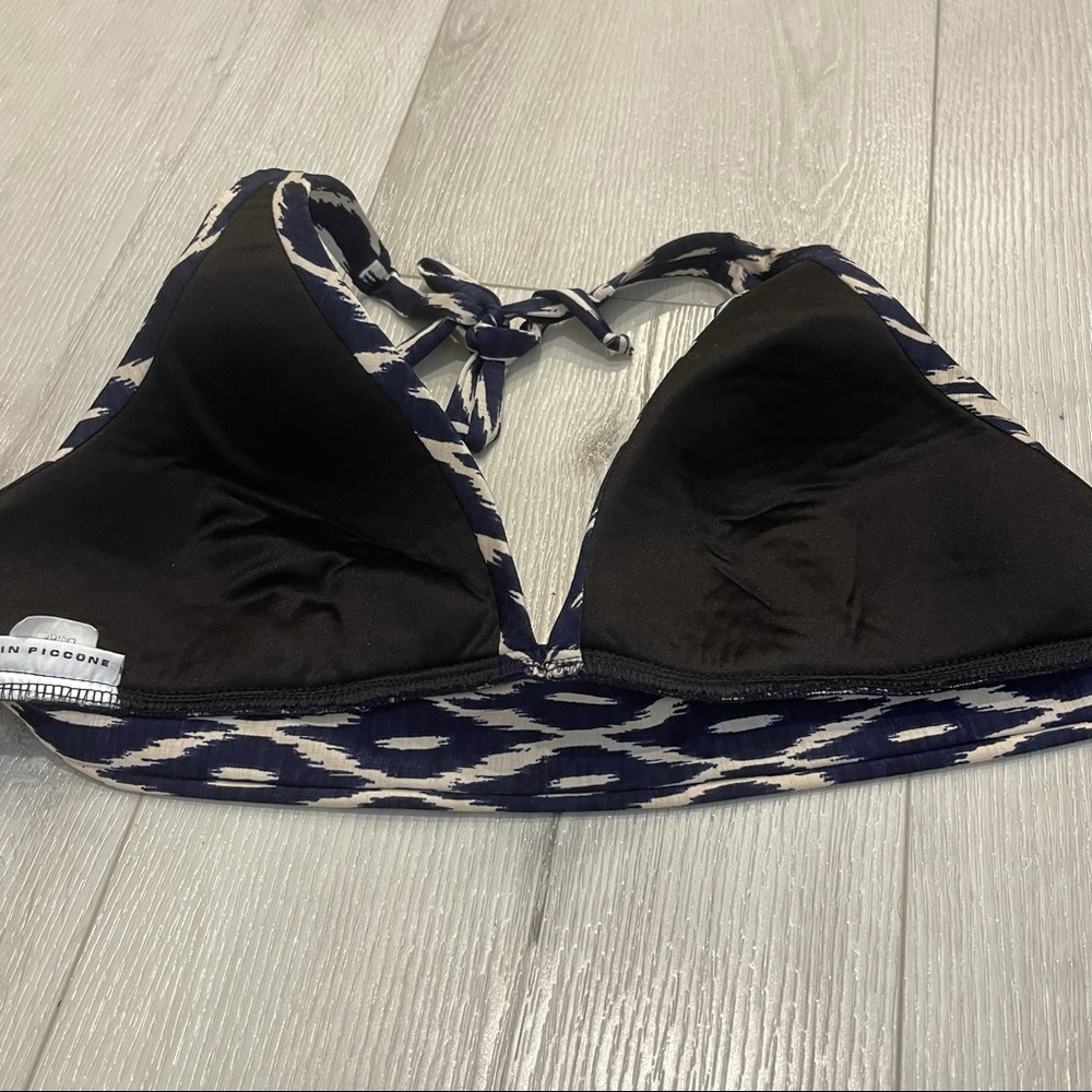 ROBIN PICCONE Banded Triangle Halter Bikini Top - Picture 6 of 6
